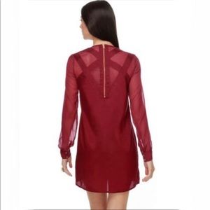 🎯🎉HOST PICK💕NWOT Obey Bel Air Contrast Dress Ruby Wine  Size S